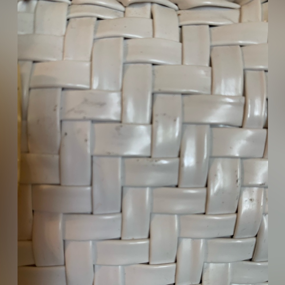Vintage Danieli White Woven Handbag - Picture 8 of 9